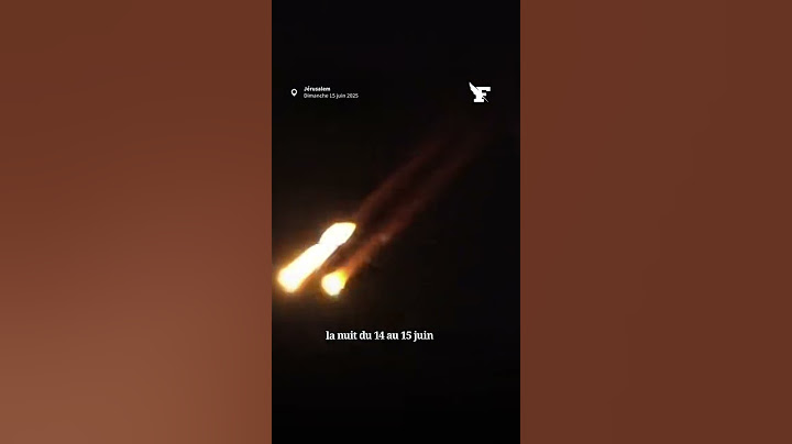 L'Iran continue de tirer des missile sur Israël