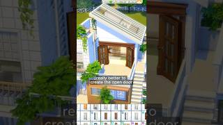 Best tips to build an open door in Sims 4 sims4tips sims4shorts sims4door