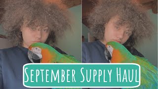 September Bird Supply Haul, What I Buy for My Bird Monthly!