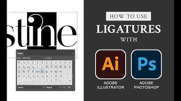 How to use Ligatures in Adobe Illustrator & Adobe Photoshop CC