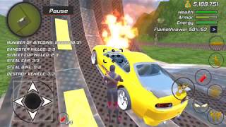 Amazing Spider Strange Hero Rope Vice Vegas (कार के स्टंट दिखाया)  फिर उसी कार पर Booom डाल दिया screenshot 1