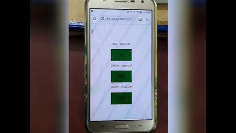 WiFi based RGB LED control with Web Browser using NODEMCU