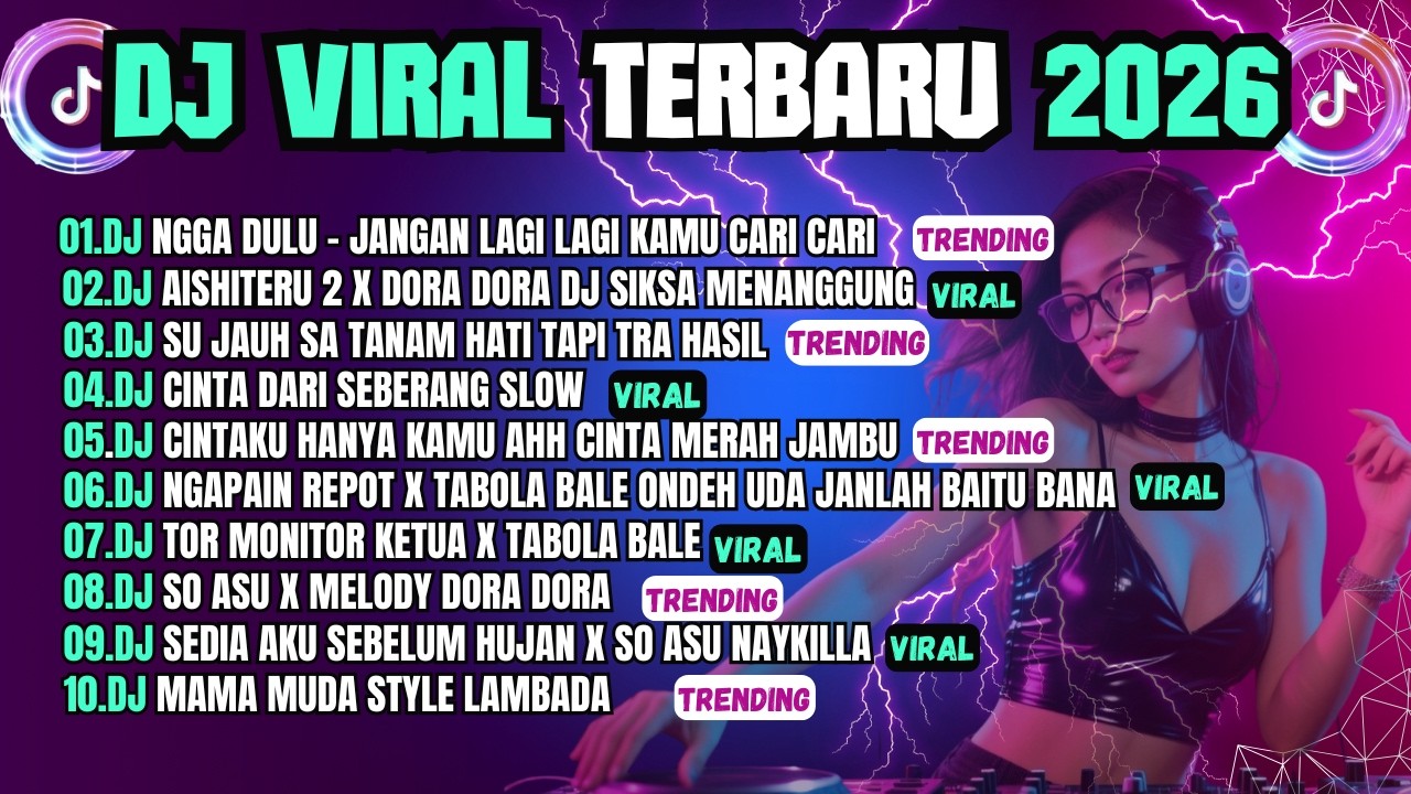KUMPULAN DJ TIKTOK TERBARU 2026 VIRAL🎵 DJ NGGAK DULU - JANGAN LAGI LAGI KAMU CARI CARI  🎵 SLOW FULL