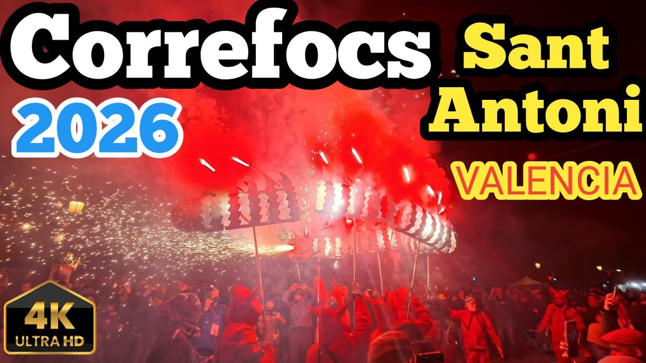 Correfocs Sant Antoni 2026 Valencia 