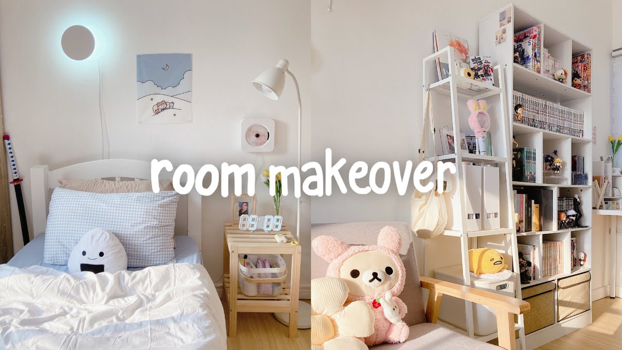 aesthetic room makeover ☽ : pinterest & korean inspired, soft pastel ...