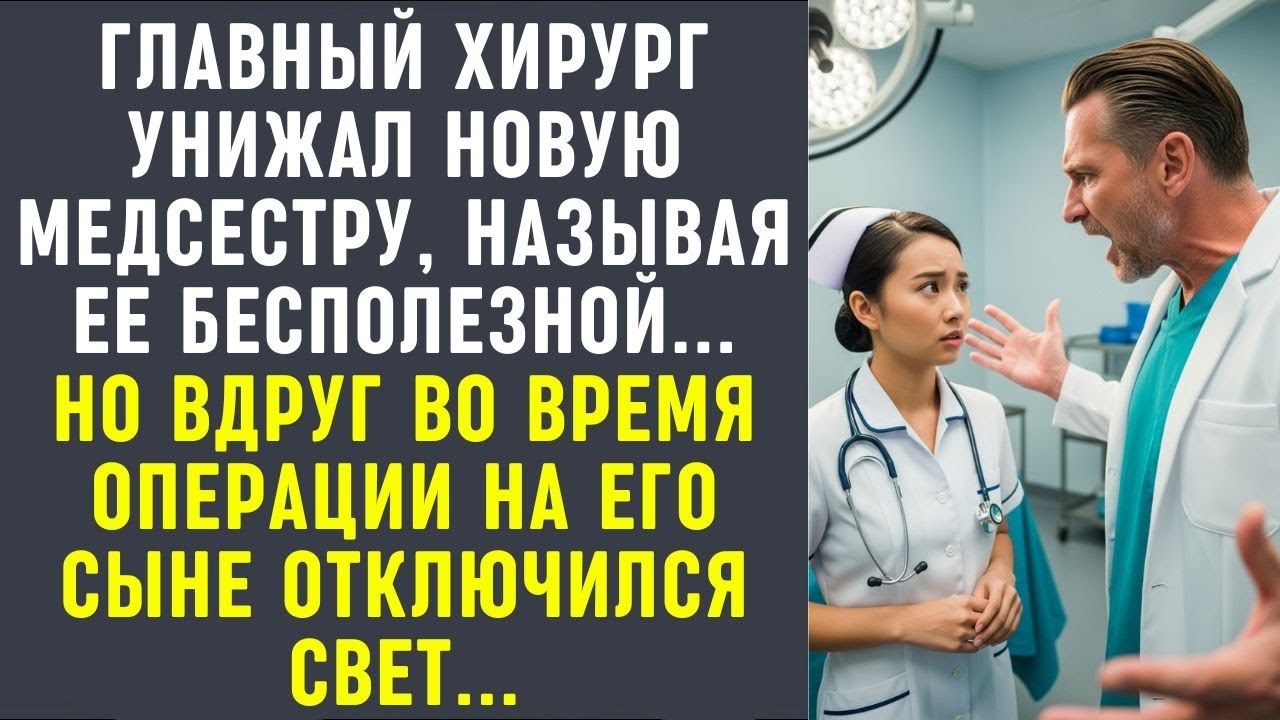 Главврач унижал медсестру, пока во время операции на его сыне вдруг не отключился свет…