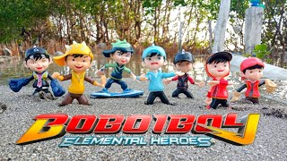 boboiboy and family, save friends boboiboy universe needs help on the beach