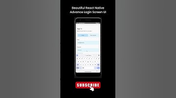 React Native Advance Login Screen UI #reactnative #reactnativetutorial #mobiledevelopment