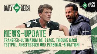 Werder mit Transfer-Ultimatum bei Stage, Thioune nach Testspiel angefressen und Personal-Update!