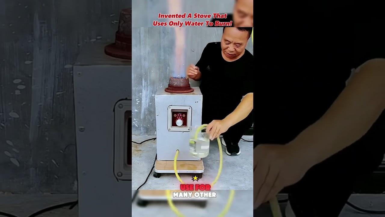 Is this the ultimate clean energy solution? Watch my water-powered stove in action! 