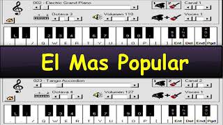 El Mas Popular - Los Palmeras / Piano Electrónico 2.6