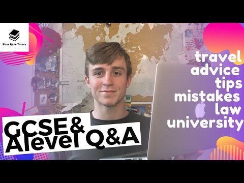 Travel, Exams, University and Law ADVICE for GCSE & A level Students in 2020 - a Q&A!