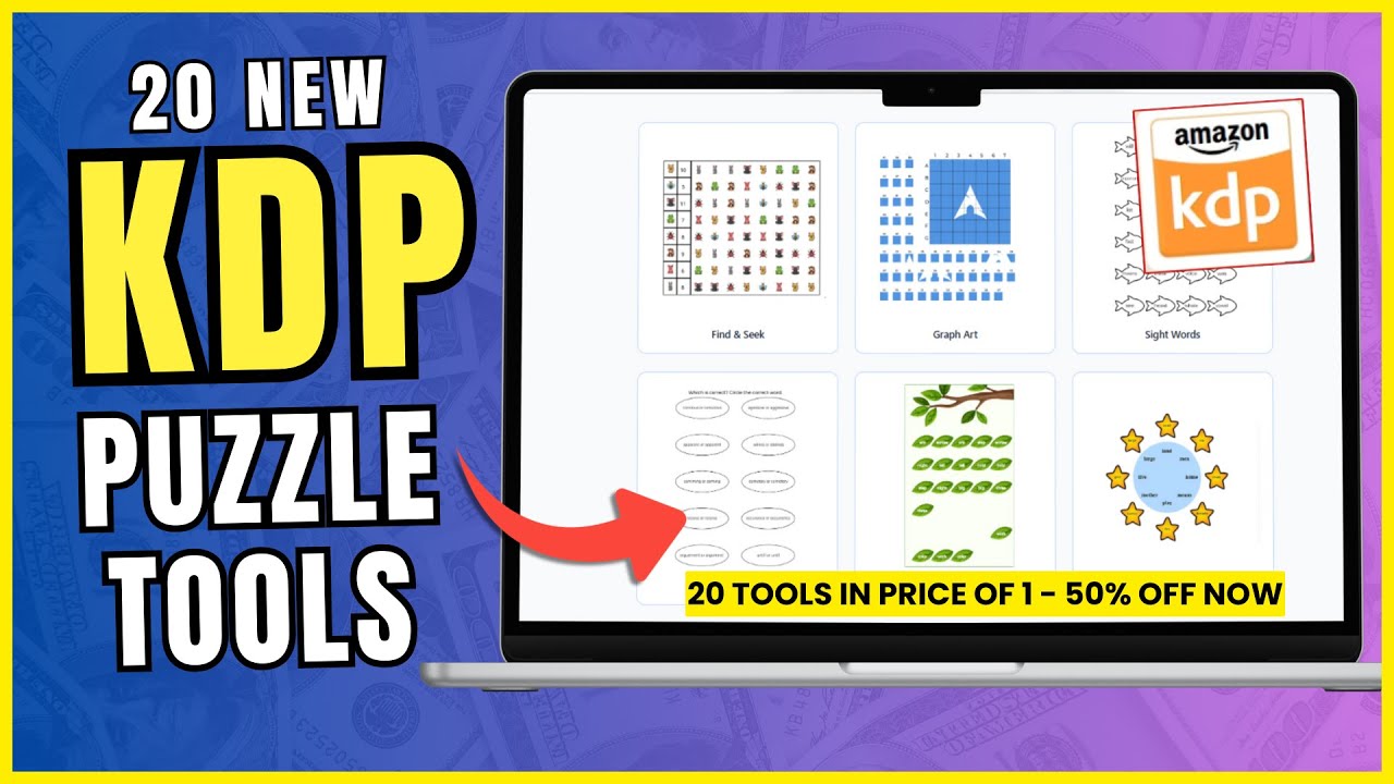 20 совершенно новых инструментов KDP для головоломок и заданий (занимательные и познавательные).