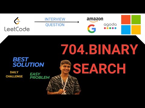 LeetCode Problem - 704.Binary Search  - Solution in Java