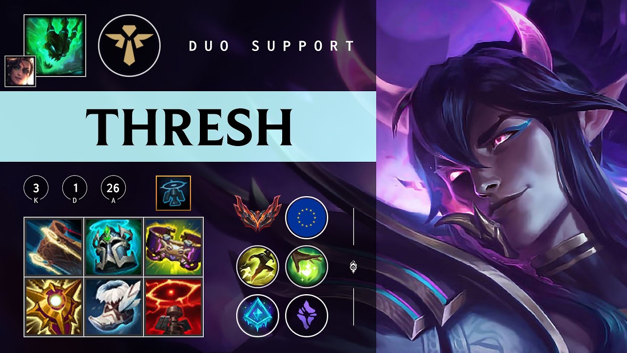 Thresh Support vs Janna - EUW Grandmaster Patch 26.03
