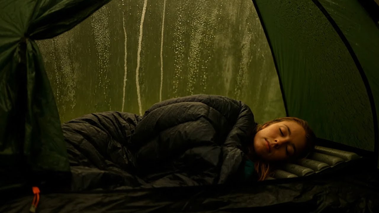 Best Rain on Tent Sound Relaxing for Sleep | 1 Hours Sleep Sounds Camping