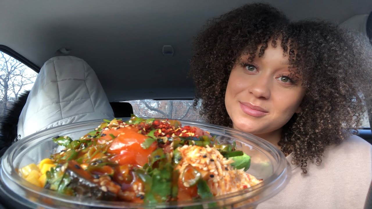 Poké bowl MUKBANG 🐟♥️