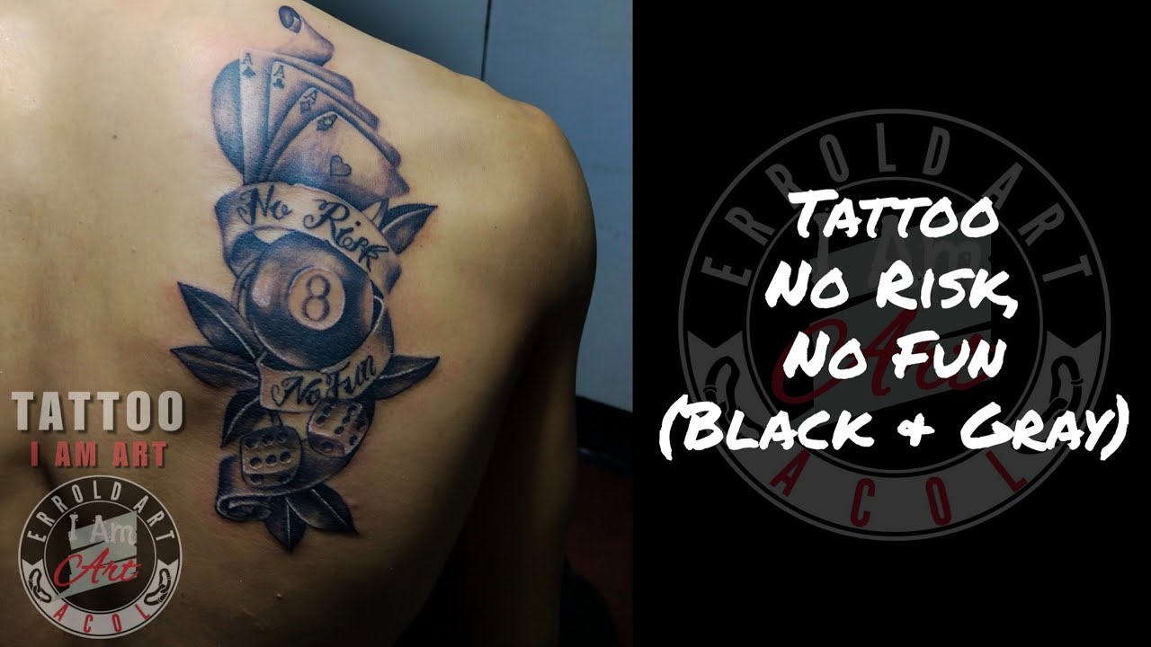 Tattoo No Risk No Fun Using Coil Tattoo Machine Black Gray Ink tattoo-no-risk-no-fun-using-coil-tattoo-machine-black-gray-ink