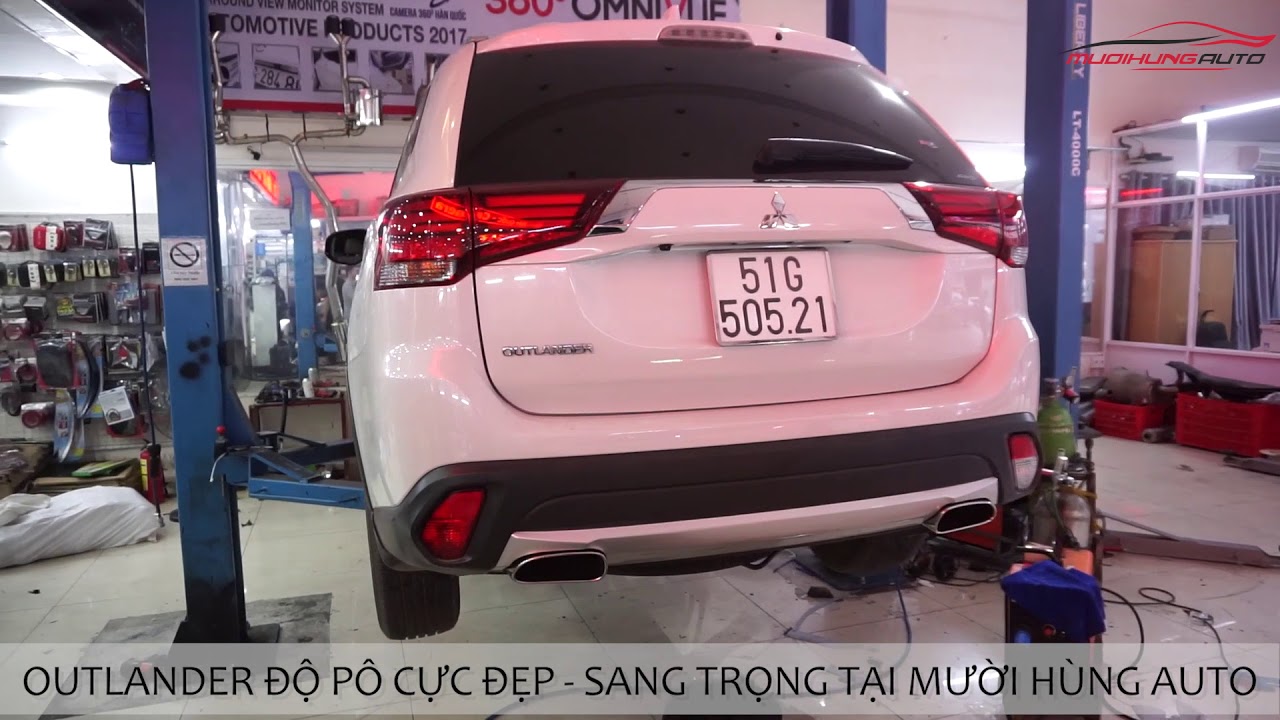 Độ pô Mitsubishi Outlander 2018 tại Mười Hùng Auto YouTube