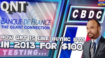 🚨QUANT QNT - OUR 2ND CHANCE AT BTC + THE QNT CONNECTION TO BANQUE DE FRANCE CBDC 🔥🔥🔥 #QNT #ISO20022