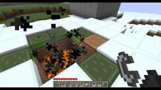 Minecraft: How to make a Basic Incinerator & Showing off my World.