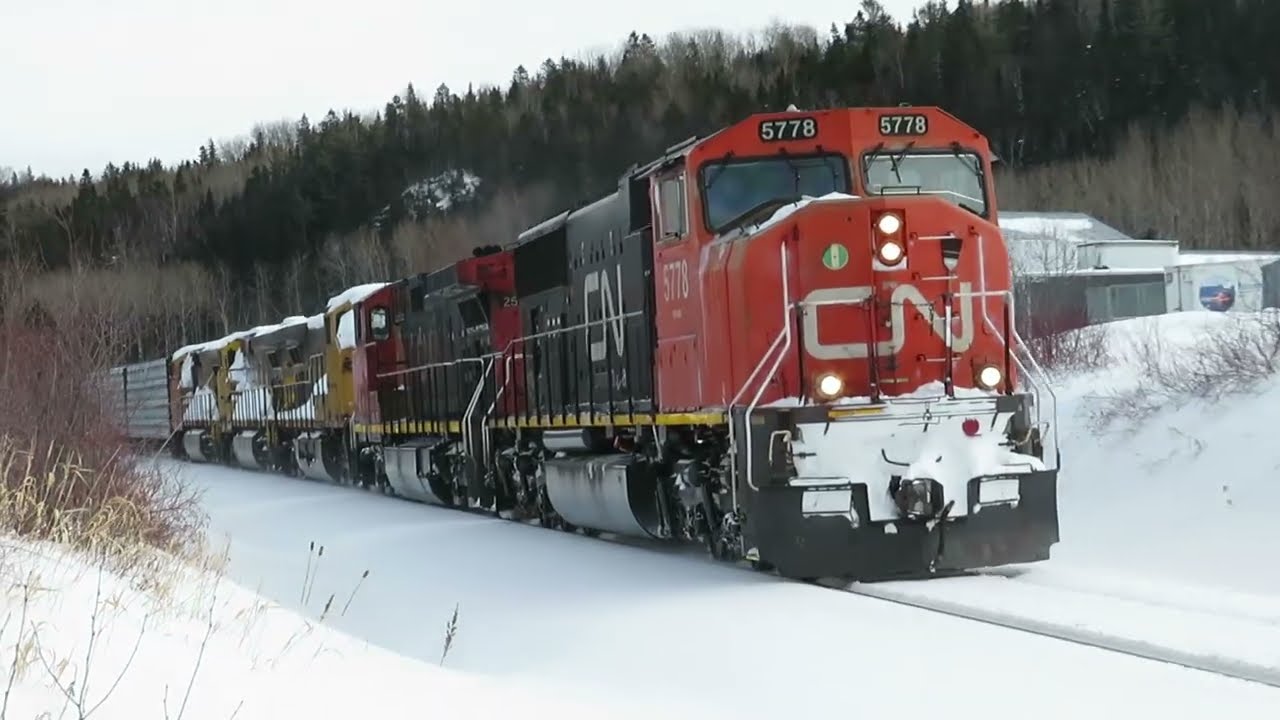 Trains du CN aux alentours de Rimouski - CN trains around Rimouski Dec-Jan-Feb 2025/2026