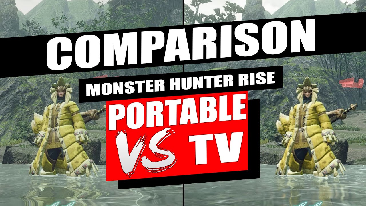 MH RISE PORTABLE VS. TV (Docked) MODE YouTube