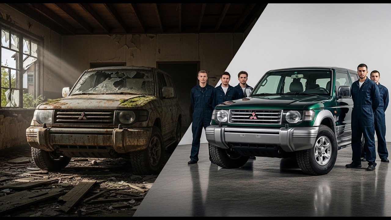 ASMR Car Restoration | Mitsubishi Pajero Full Rebuild | From Abandoned