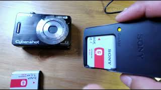 How to charge Sony Cybershot DSC W55 Batteries