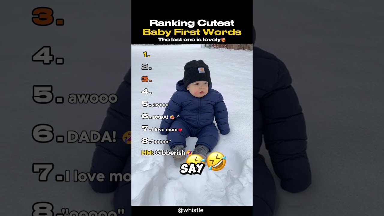Ranking Cutest Baby First Words