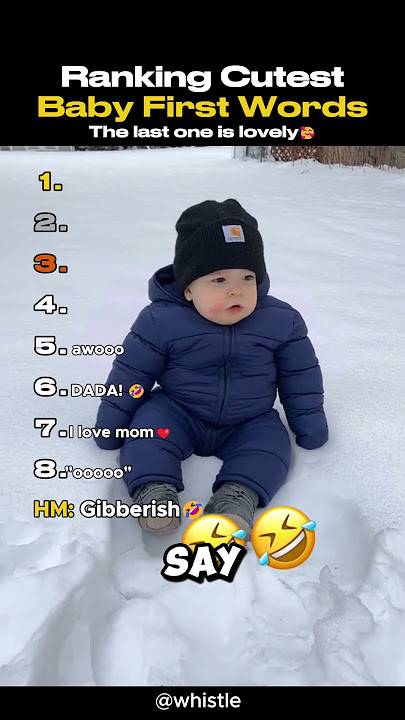 Ranking Cutest Baby First Words