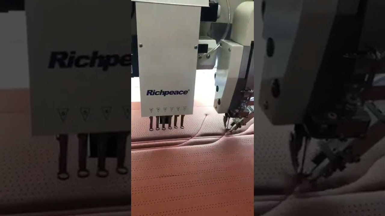2 functions of punching perforation sewing cnc stitching cnc machine