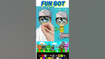 Drawing  the FUN BOT SPRUNKI #incrediboxsprunki