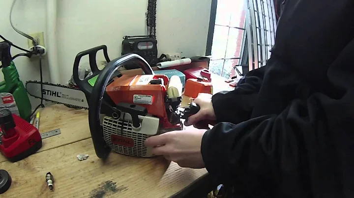 Fixing flooded engine on STIHL chainsaw