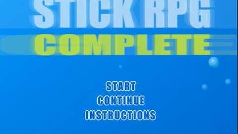 Getting A Job Stick Rpg #1