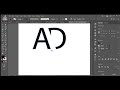 A+D letter mark logo design tutorial in adobe lllustrator #LogoDesign#logo #GraphicDesign#viralvideo