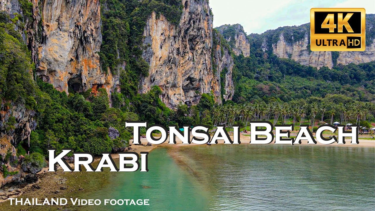 Tonsai Beach in Krabi -THAILAND Video footage-