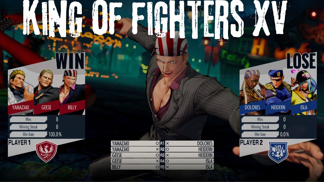 Insane 8 Win Streak 😱 | Yamazaki, Geese & Billy DOMINATE | KOF XV