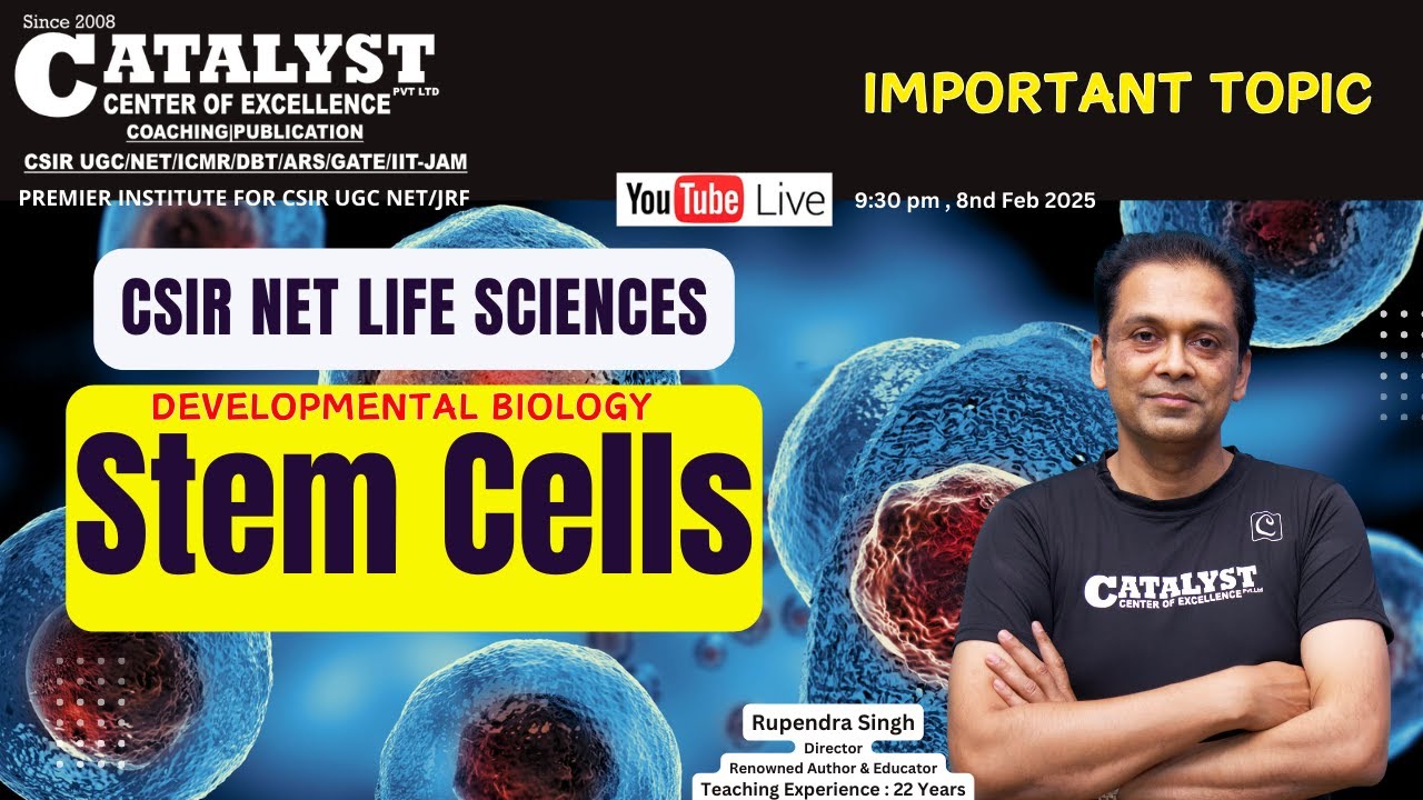 Stem Cells | Developmental biology | Target CSIR NET Life sc. June 25 ...