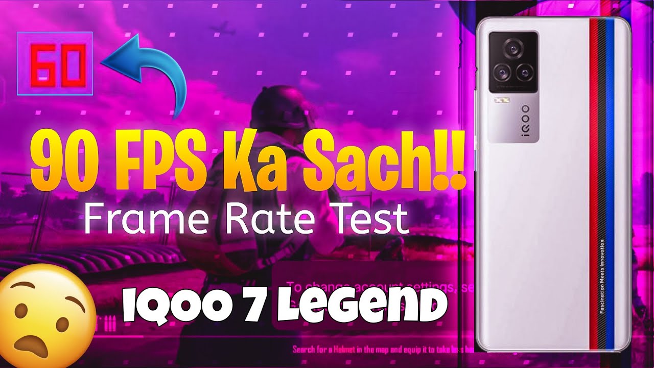 BGMI 90Fps Frame Rate Test On iQOO 7 Legend 😤