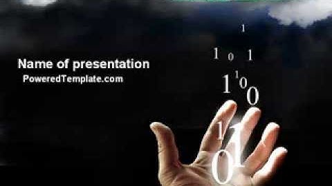 Information Coding PowerPoint Template by PoweredTemplate.com