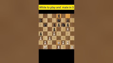 White to play and mate in 5 moves | Chess puzzle | Chess Tips
