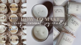 HOW TO MAKE: Virgin Coconut-Soy Candles - Beginner Friendly | Soyaya