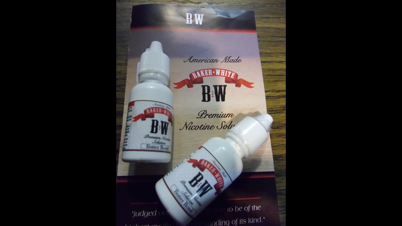 Baker White ejuice review: Butterbomb