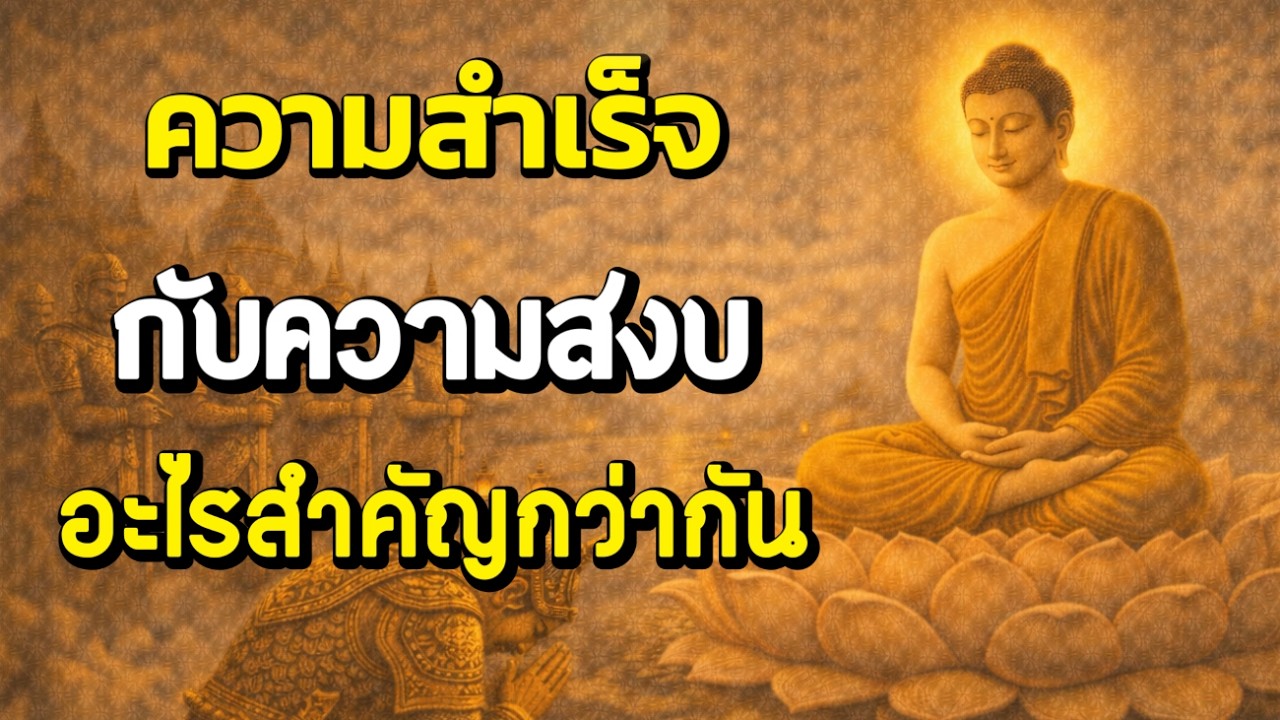 ความสำเร็จกับความสงบ อะไรสำคัญกว่ากัน | ฟังธรรมผ่อนคลาย | Ep.40