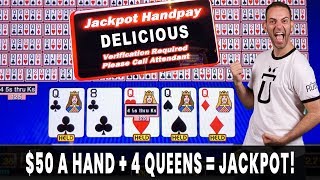 $50 a Hand = Video Poker JACKPOT! 🎲 Crazy Kings on Corgi Cash 🐶 screenshot 3