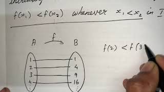 Types of functions - constant, identity, even, odd, increasing, decreasing & real valued functions