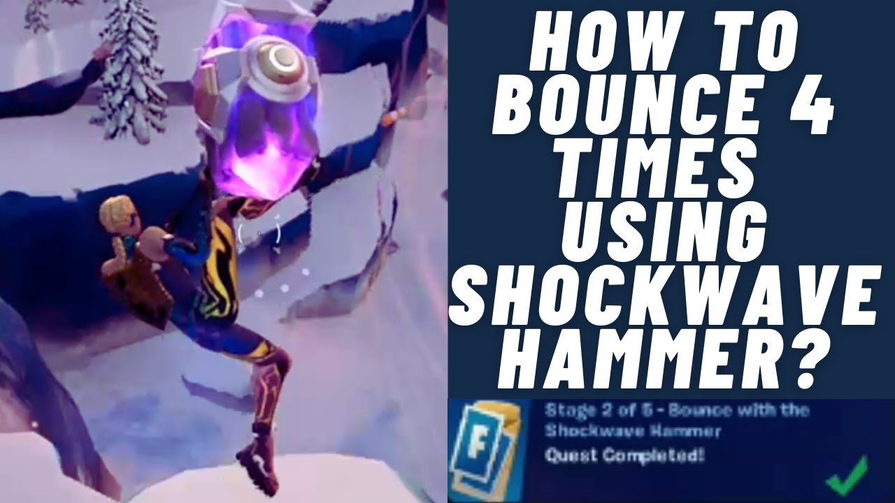 How to bounce using Shockwave Hammer in Fortnite Chapter 4? YouTube