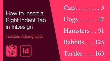 How to Insert a Right Indent Tab in InDesign (Includes Adding Dots)