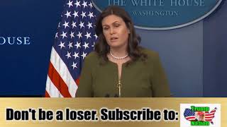 Trump retweets promoting YouKnowWhatAPhobia?  Sarah Sanders responds to reporter. 11/30/17